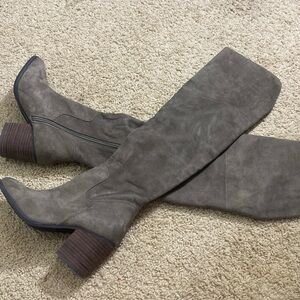 BP brand Luke over the knee grayish green color boots size 6.5